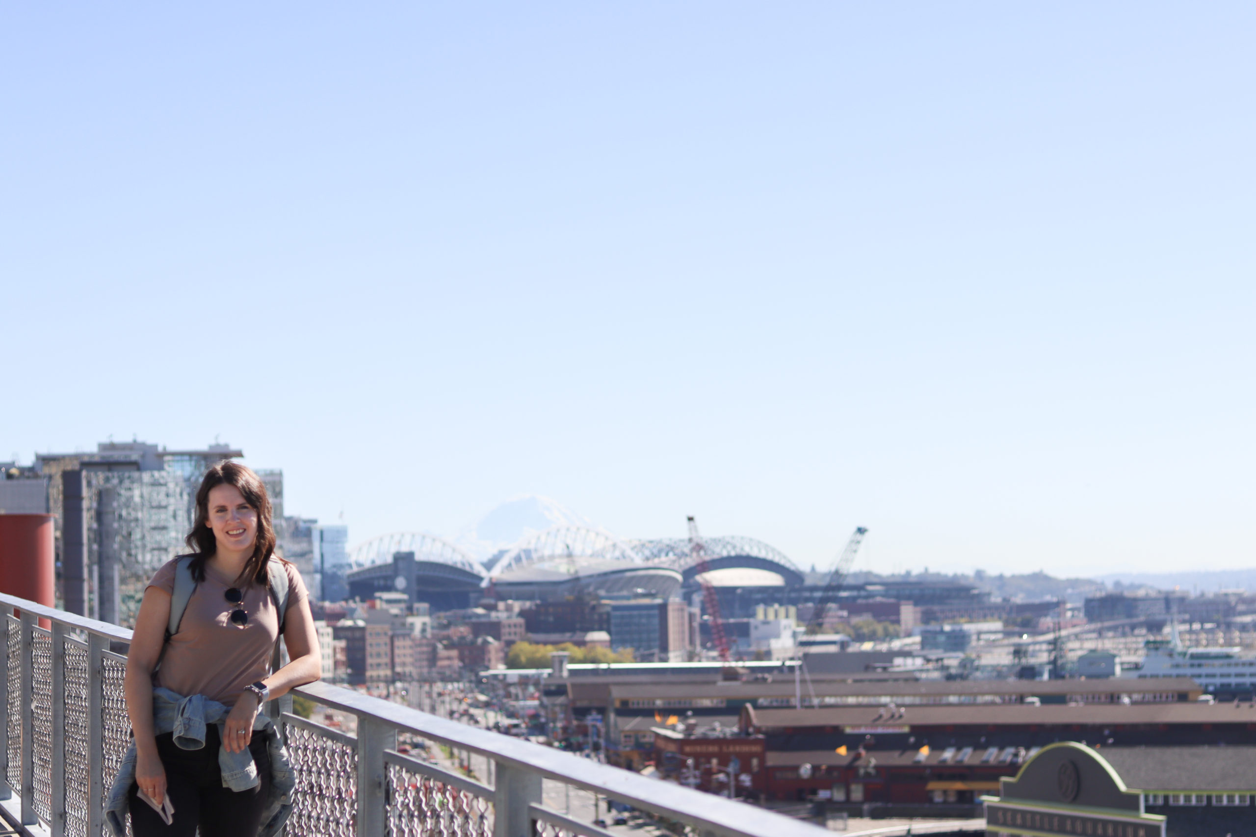 View of Seattle Downtown and Mt. Rainier