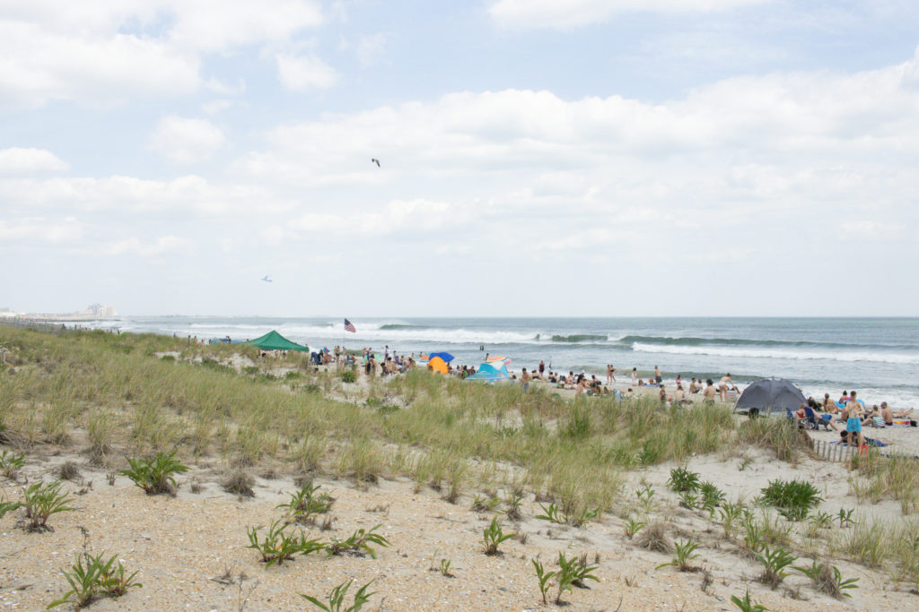 Rockaway beach in the summer