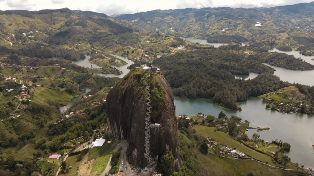 Birds Eye view of la Piedra del penol