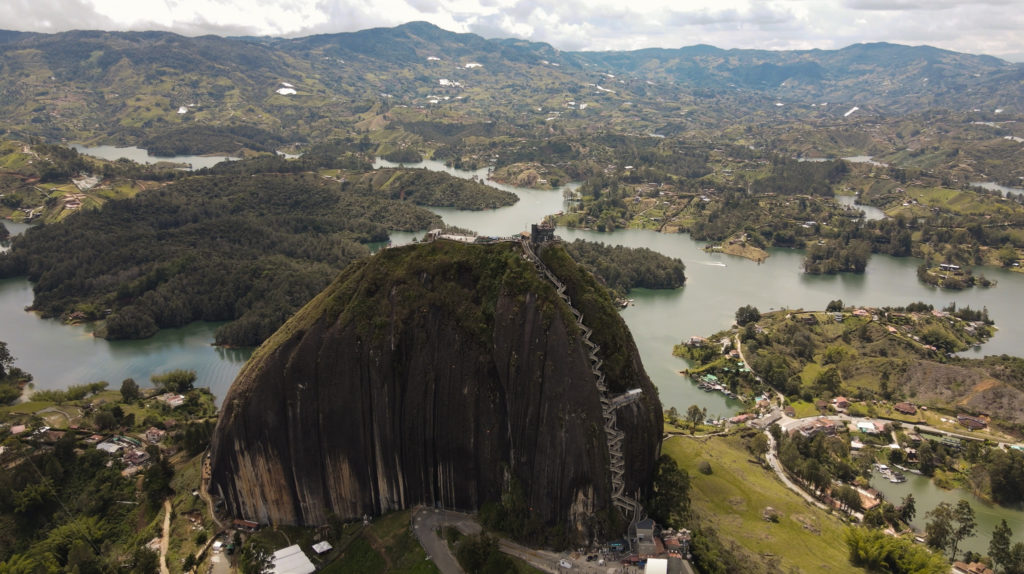 Birds Eye view of La Piedra Del Penol