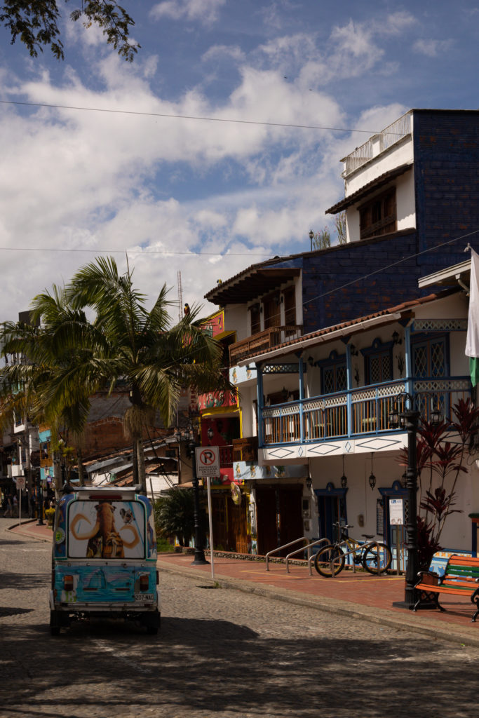 Views of a street in Guatape